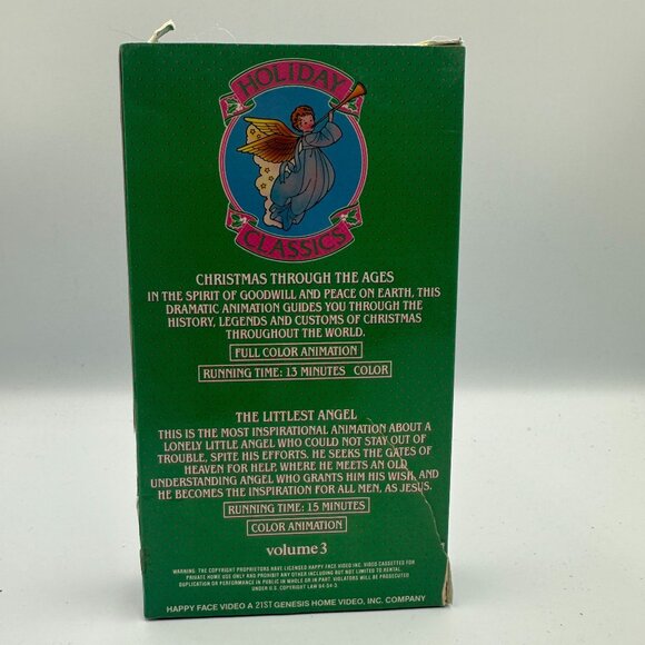 The Littlest Angel Holiday Classics VHS Vol 3 Animation - Picture 2 of 3